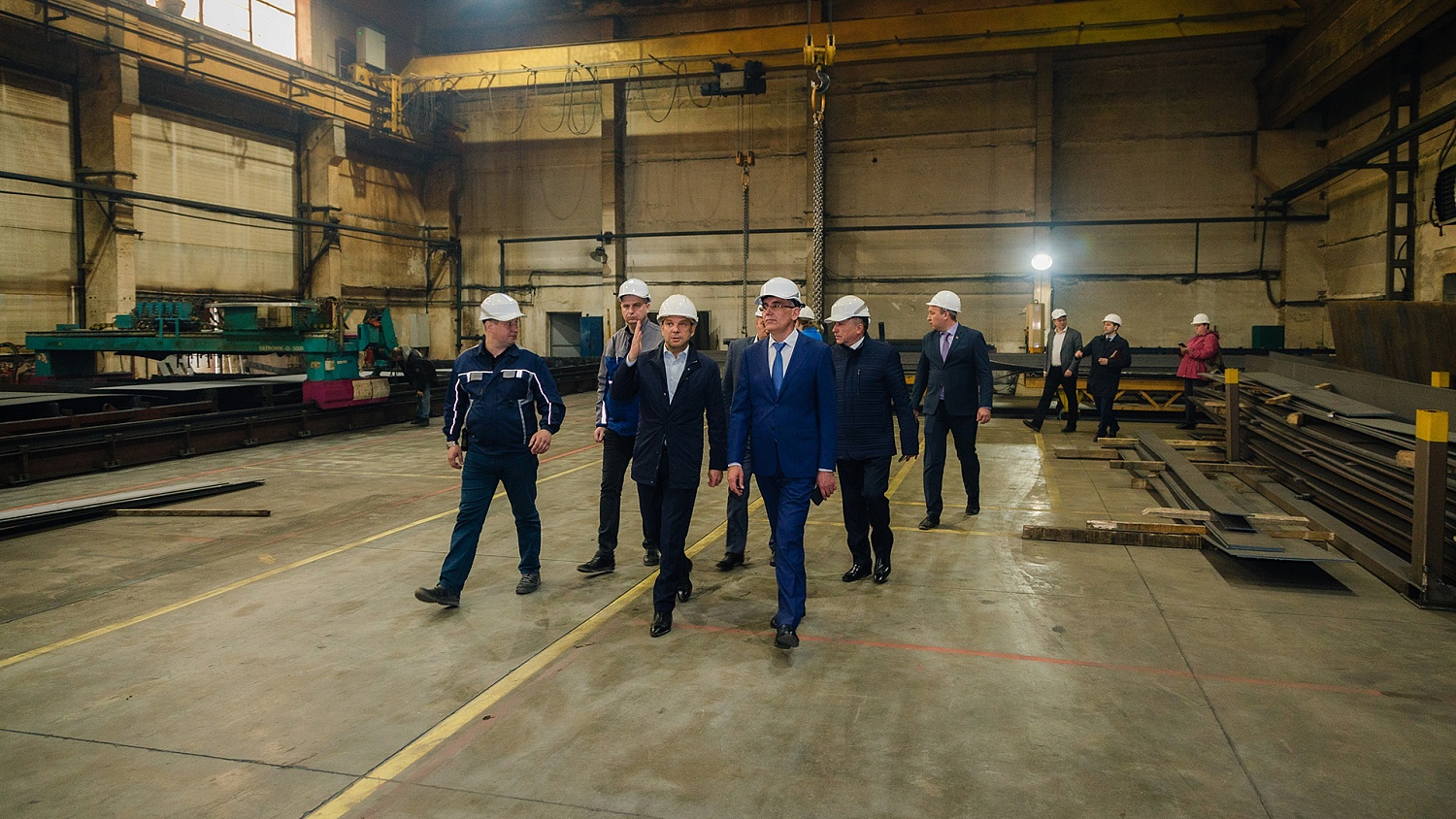 Глава администрации г. Тулы, Дмитрий Миляев посетил Тульский Металлопрокатный завод