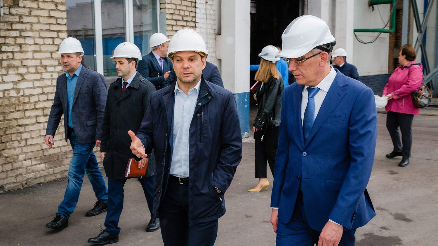 Глава администрации г. Тулы, Дмитрий Миляев посетил Тульский Металлопрокатный завод